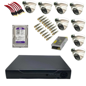 پک کامل 8 دوربین مداربسته Canon وارملایت قوی